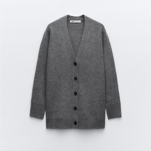 Zara oversized grey cardigan - Picture 1 of 6